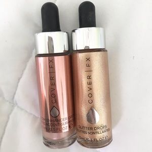 Cover FX custom enhancer and glitter drops bundle